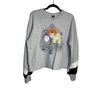 Hocus Pocus Sweatshirt Womens Juniors Medium M Graphic Witches Sisters